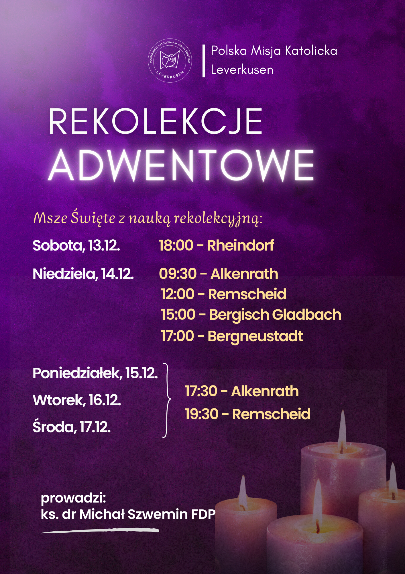 14.12.2025 - 3. Niedziela Adwentu