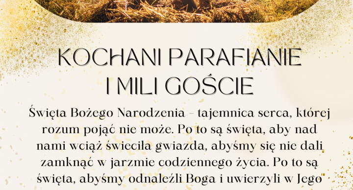 Życzenia Duszpasterzy na Boże Narodzenie