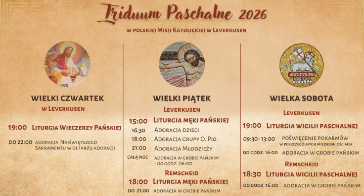 Plan Triduum Paschalnego 2026