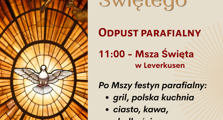 ZESŁANIE DUCHA ŚWIĘTEGO - Odpust parafialny