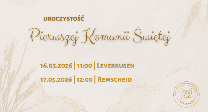 10.05.2026 - 6 niedziela wielkanocna